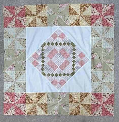 REDUCED TO £27.50 -NEW Pinwheel Quilt  - Quilt Top Only - Just needs sandwiching and quilting