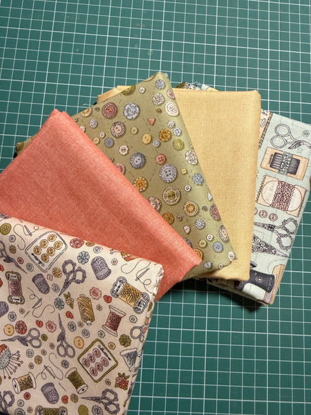 Atelier 1/2m fabric Bundle - 5 x 1/2 metres of fabric