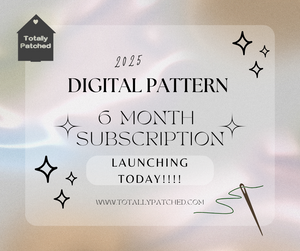 6 Month NEW Digital Pattern Subscription 2025