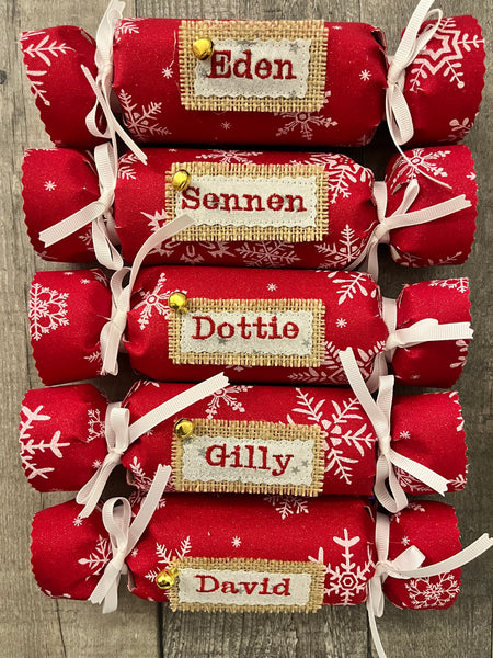 Handmade Personalised Christmas Crackers - Made to Order