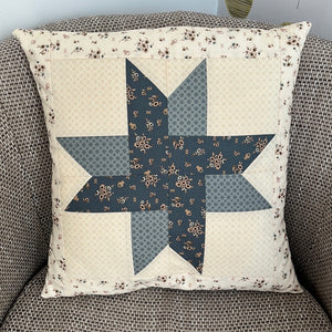 Only One - Texas Star - Blue Cushion - Ready Made - 16" x 16" (Copy)