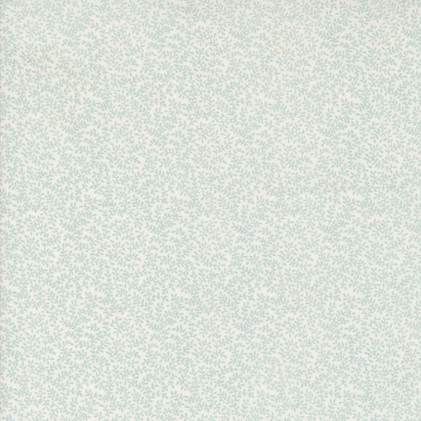 Moda Muse by 3 Sisters Aqua Leaf Fabric 1/4m Fat Quarter 44398-11