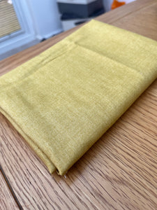 Sale Fabric 56: Golden Yellow Makower Linen texture Fabric Remnant 28" x 45"