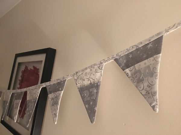 Handmade Advent Bunting - Made to Order
