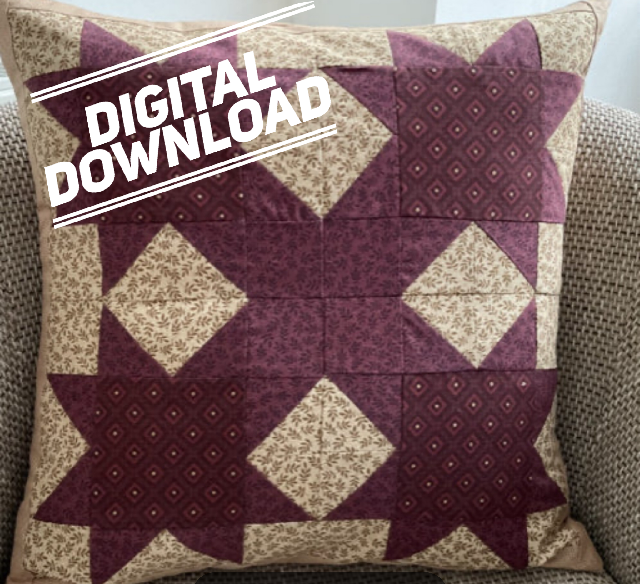 Prickly Points Cushion  - Digital Download