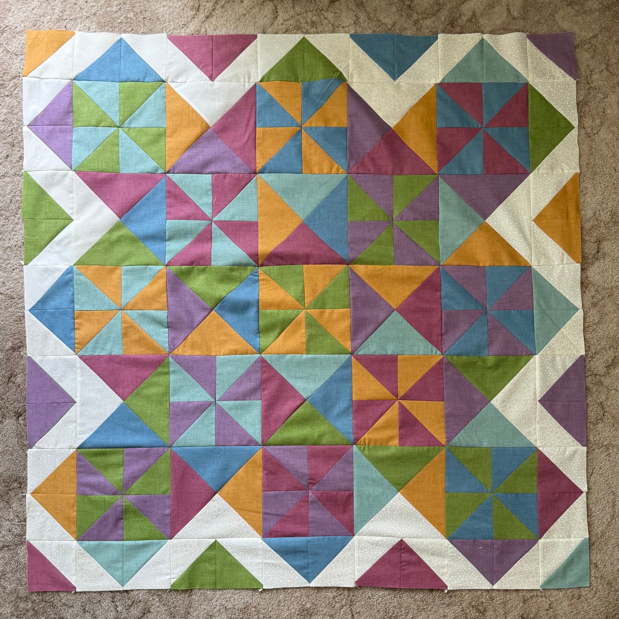 Pinwheel & Hourglass Throw Kit  46" x 46"