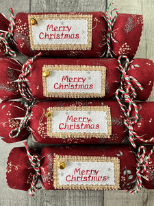 Handmade Merry Christmas Crackers - Made to Order