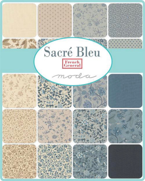 NEW ⭐️ Moda French General Sacre Bleu Charm - 5" square Pack