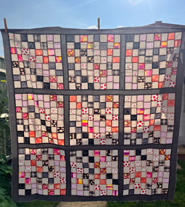 Ready Made 40” Scrappy Quilt- Quilt Top Only - Just needs sandwiching and quilting