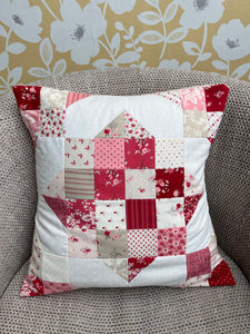 REDUCED TO HALF PRICE -Pink Floral Charm Cushion - Ready Made 16"