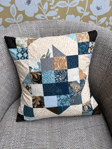 REDUCED TO HALF PRICE  Blue Charm Cushion - Ready Made 16"