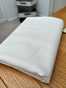 Sale Fabric 62: Plain Neutral Cream Fabric Remnant 64" x 45"