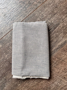 Sale Fabric 29: Blue stripe on Linen 20" x 60" Remnant Piece