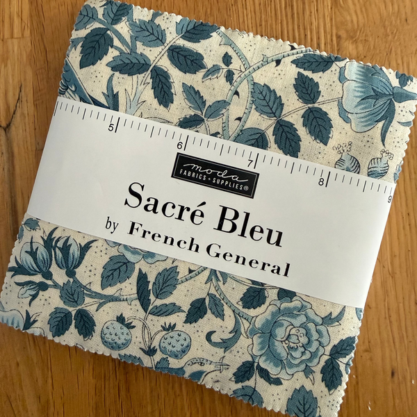 NEW ⭐️ Moda French General Sacre Bleu Charm - 5" square Pack