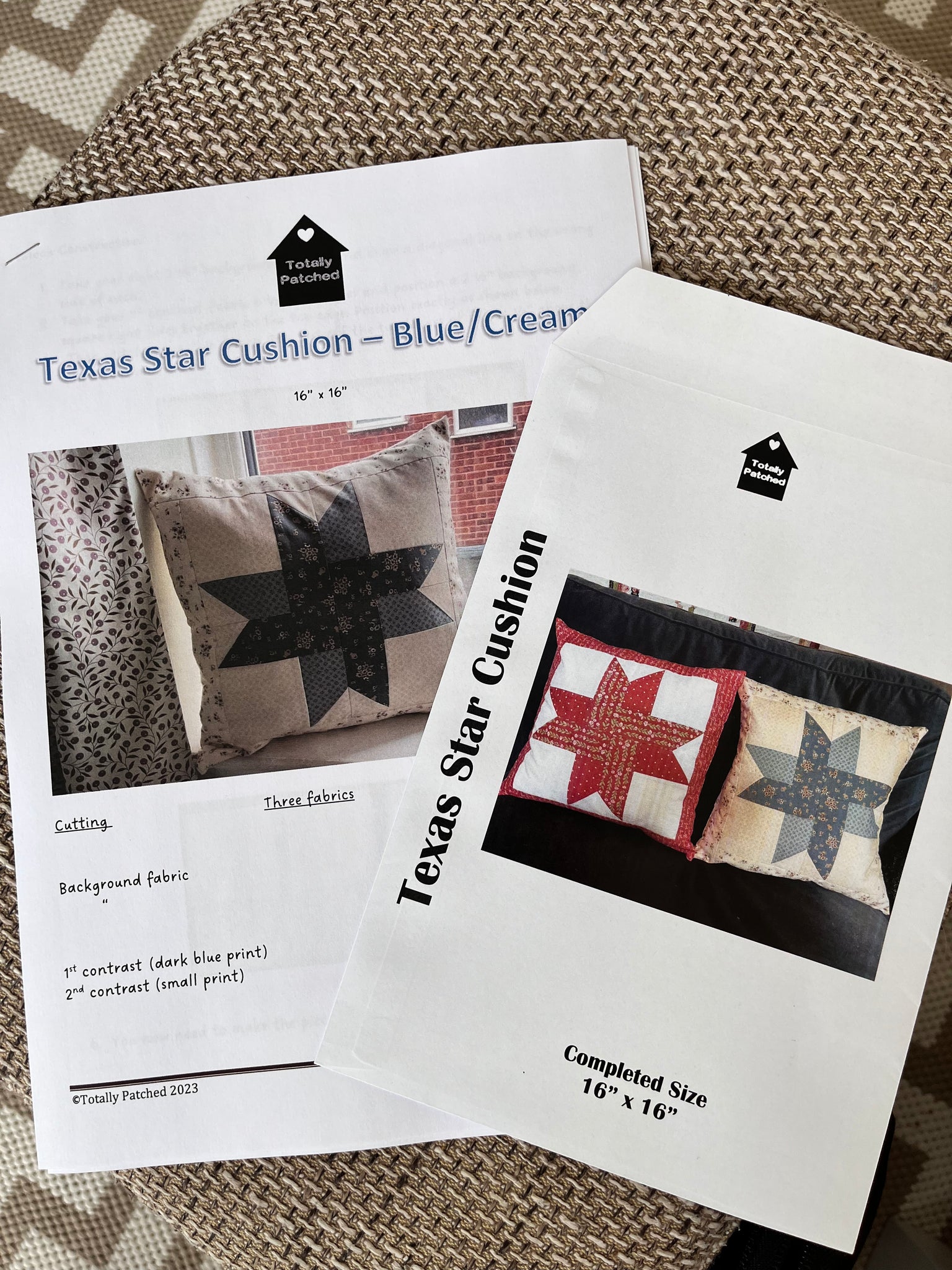 Texas Star Cushion Pattern