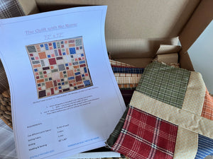 EX DEMO Homespun Brushed Cotton Quilt Kit - pre-cut full kit