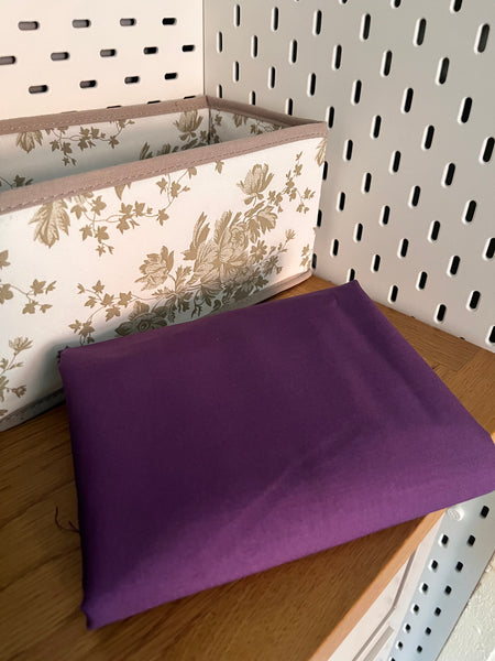 Sale Fabric 6: Plain Purple Fabric Remnant 54" x 45"