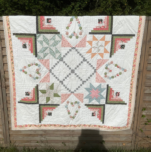 REDUCED by over 50% - LAST ONE - £99.95 -Springtime Delight Full Quilt Kit