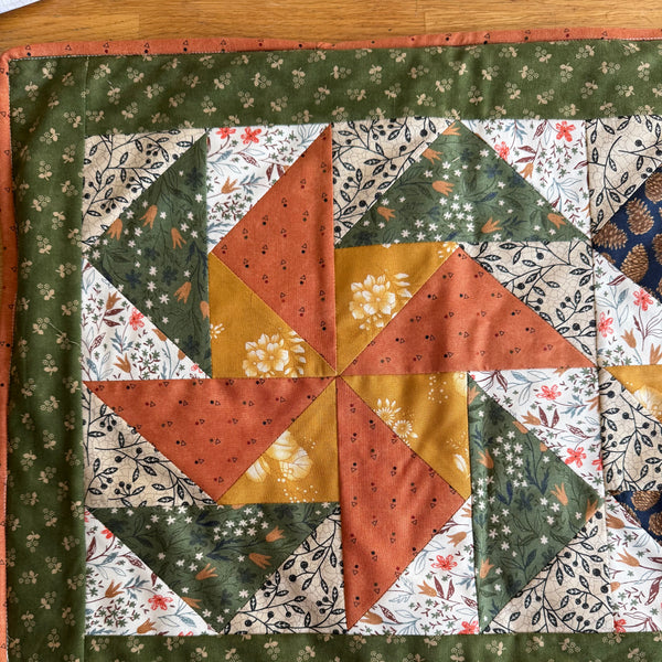 Autumn Pinwheel Table Runner Pattern (paper)