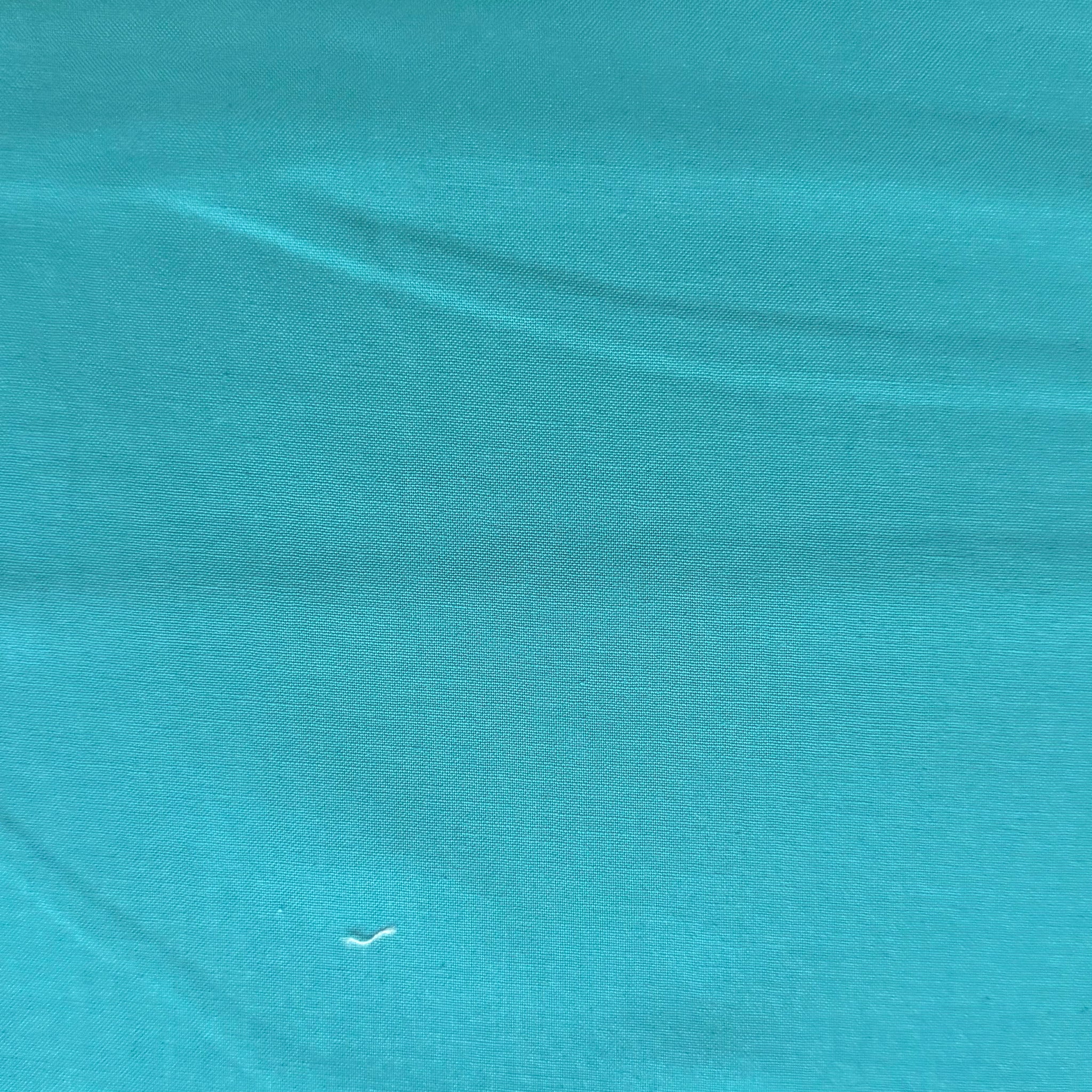 Sale Metres 16:  Teal plain Cotton Fabric 1/2m