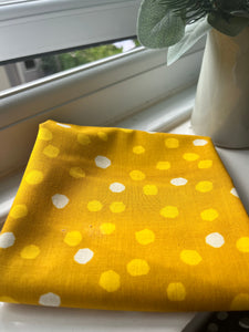 Sale Fabric 8:  Yellow Dots and spots - 1/2m