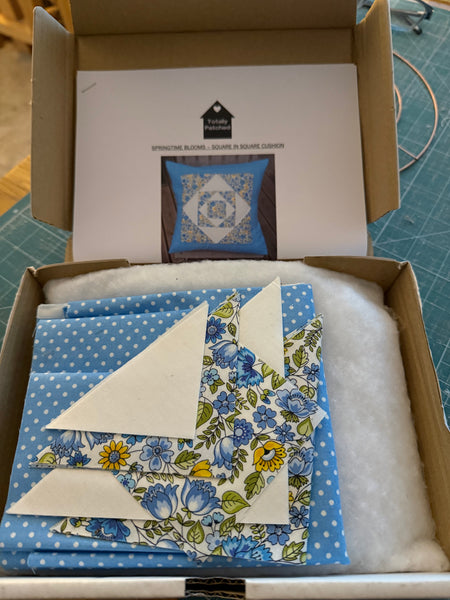 NEW Springtime Blooms Cushion 18" x 18"- Full Pre-Cut Kit