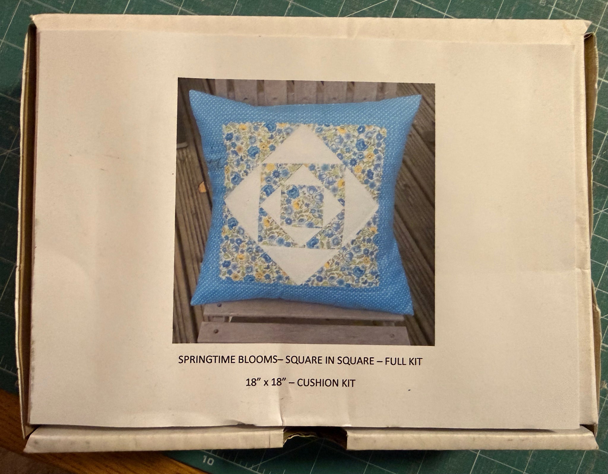 NEW Springtime Blooms Cushion 18" x 18"- Full Pre-Cut Kit