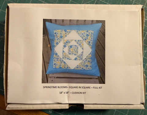NEW Springtime Blooms Cushion 18" x 18"- Full Pre-Cut Kit