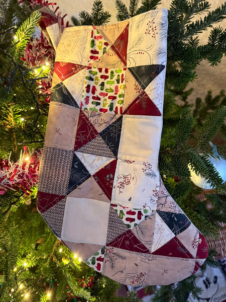 NEW Scrappy Christmas Stocking Pre-cut Kit