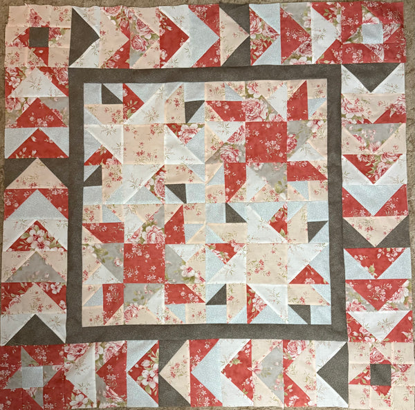 SOLD OUT NEW 2026 - Moda 3 Sisters Floral Throw Kit  40" x 40"