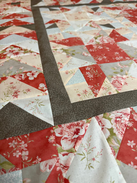 SOLD OUT NEW 2026 - Moda 3 Sisters Floral Throw Kit  40" x 40"