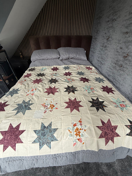 NEW 2026 - Moda Hand Me Down Stars Quilt Kit  72" x 72" approx