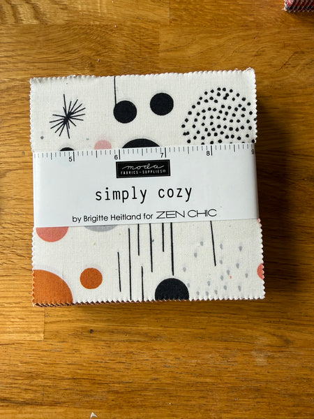 NEW ⭐️ £12 Tuesday ⭐️  Moda Simply Cozy Charm Pack - 5" squares