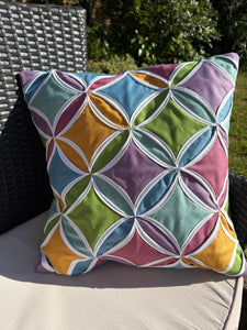 Cathedral Window Cushion Pattern  - Digital Download