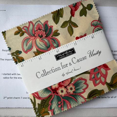 NEW ⭐️ £12 Tuesday ⭐️  Moda Collection for a Cause - Unity - Charm Pack PLUS FREE Pattern