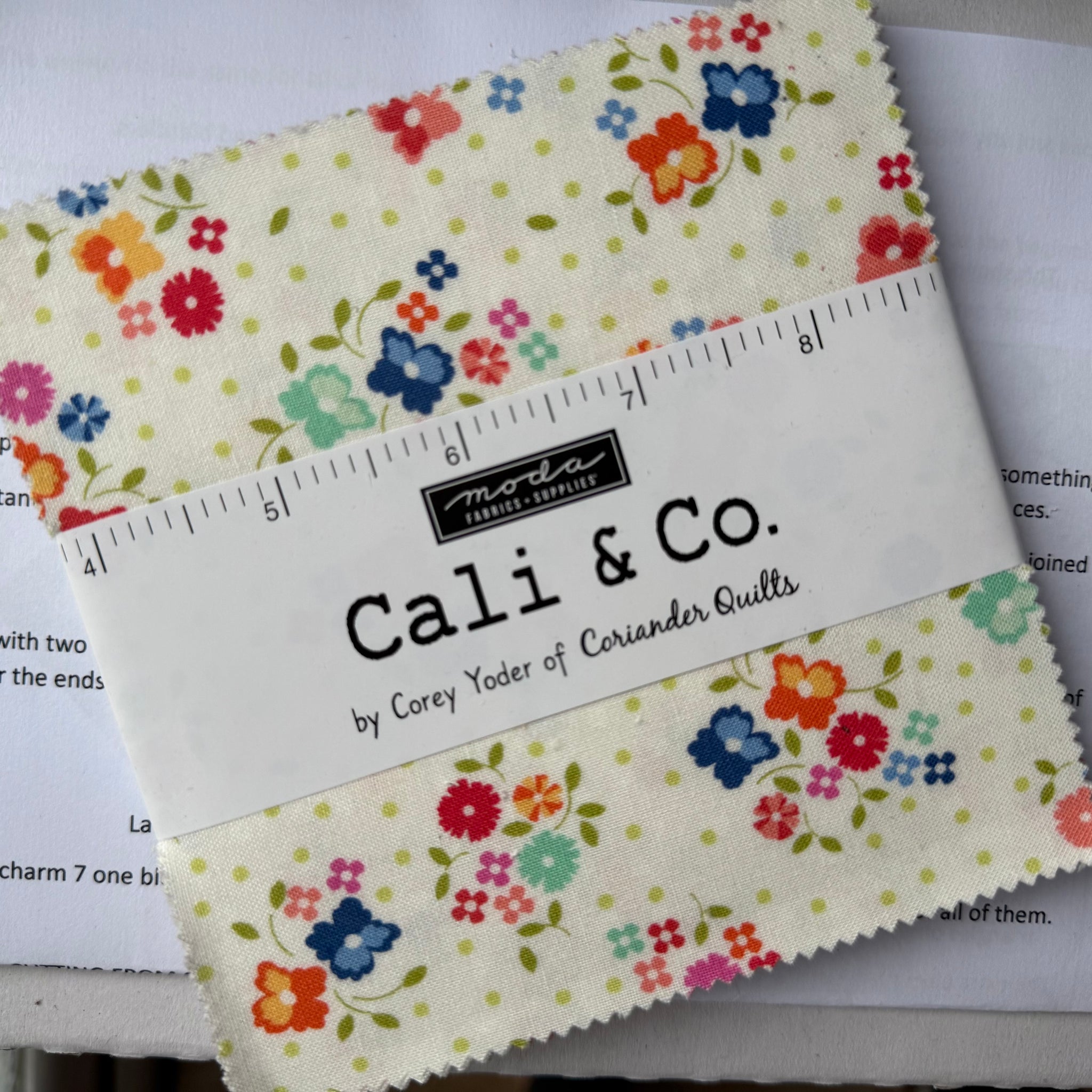 NEW ⭐️ £12 Tuesday ⭐️  Moda Cali & Co - Charm Pack PLUS FREE Pattern