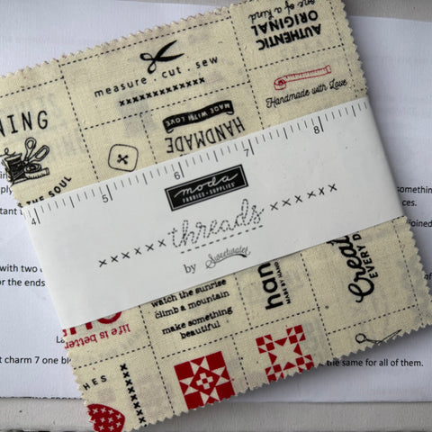 NEW ⭐️ £12 Tuesday ⭐️  Moda Threads by Sweetwater - Charm Pack PLUS FREE Pattern
