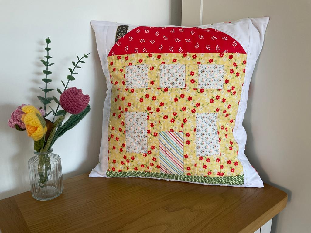 Emma's Country House Cushion - READY MADE 16" x 16"