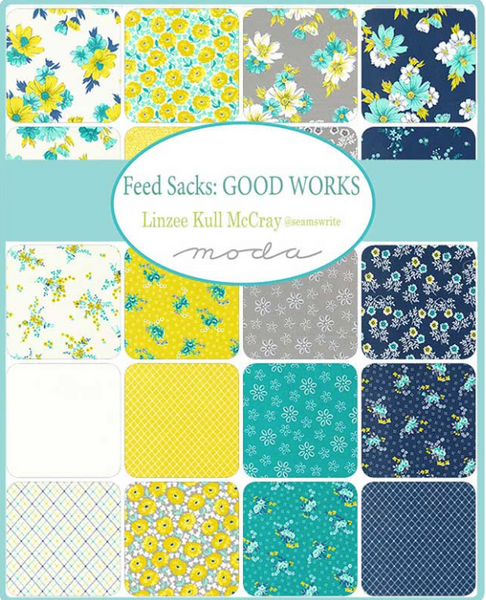 NEW ⭐️ £12 Tuesday ⭐️  Moda Feed Sacks: Good Works Charm Pack PLUS Hexagon sheets