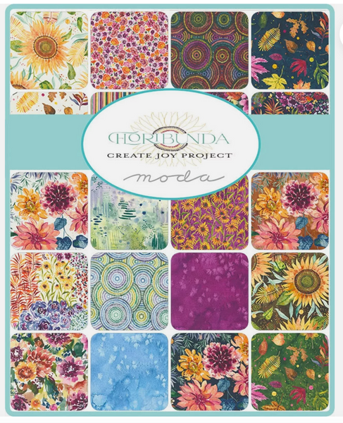 NEW ⭐️ £12 Tuesday ⭐️  Moda Floribunda - Charm Pack PLUS inspiration sheet