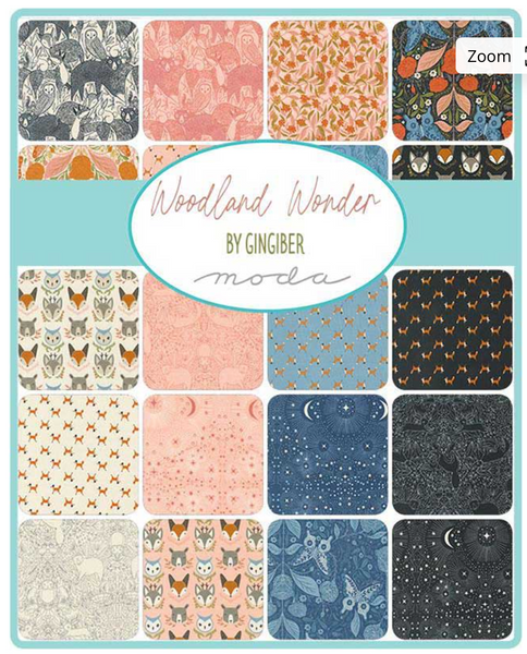 NEW ⭐️ £12 Tuesday ⭐️  Moda Woodland Wonder - Charm Pack PLUS inspiration sheet