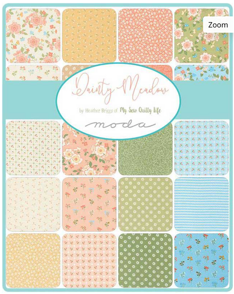 NEW ⭐️ £12 Tuesday ⭐️  Moda Dainty Meadow - Charm Pack PLUS FREE Pattern