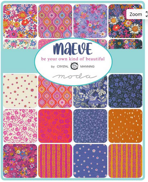 NEW ⭐️ £12 Tuesday ⭐️  Moda Maeve - Charm Pack PLUS FREE Pattern