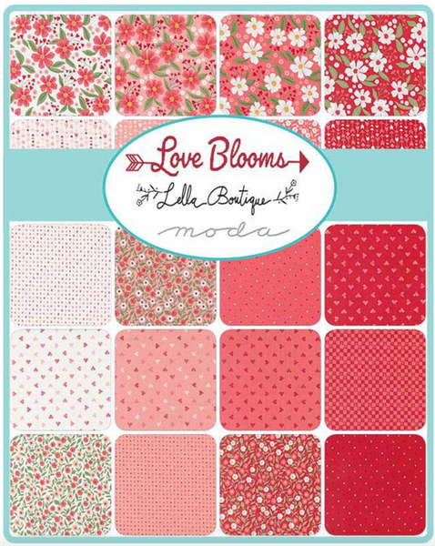 NEW ⭐️ £12 Tuesday ⭐️  Moda Love Blooms - Charm Pack PLUS FREE Pattern
