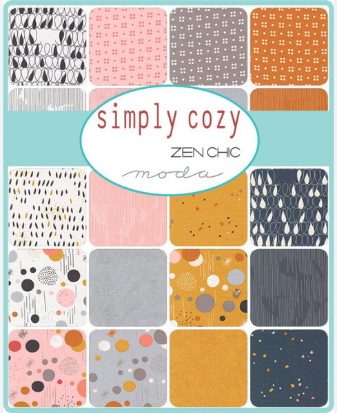 NEW ⭐️ £12 Tuesday ⭐️  Moda Simply Cozy Charm Pack - 5" squares