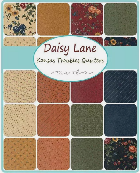 NEW ⭐️ £12 Tuesday ⭐️  Moda Daisy Lane by Kansas Troubles - Charm Pack PLUS FREE Pattern