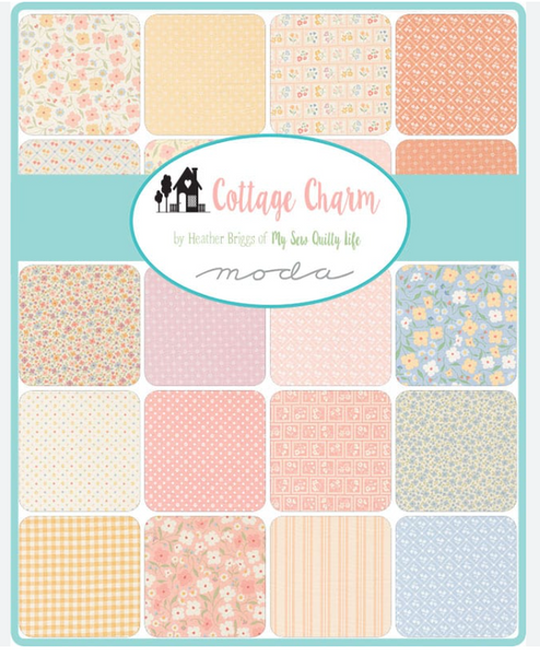 NEW Moda Cottage Charm - 5" charm square Pack
