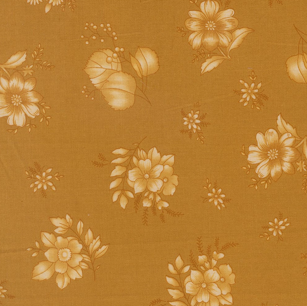 Moda Chelsea Garden  33855 12 -  1/4m Cotton fabric golden yellow