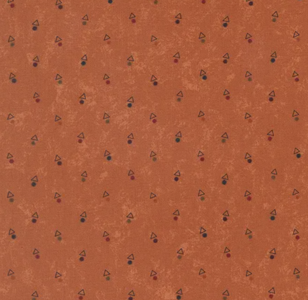 Moda Qual Run  9836 17 -  1/4m Cotton fabric Pumpkin Orange