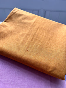 Sale Fabric 15 REMNANT rust orange linen texture 34" x 45"